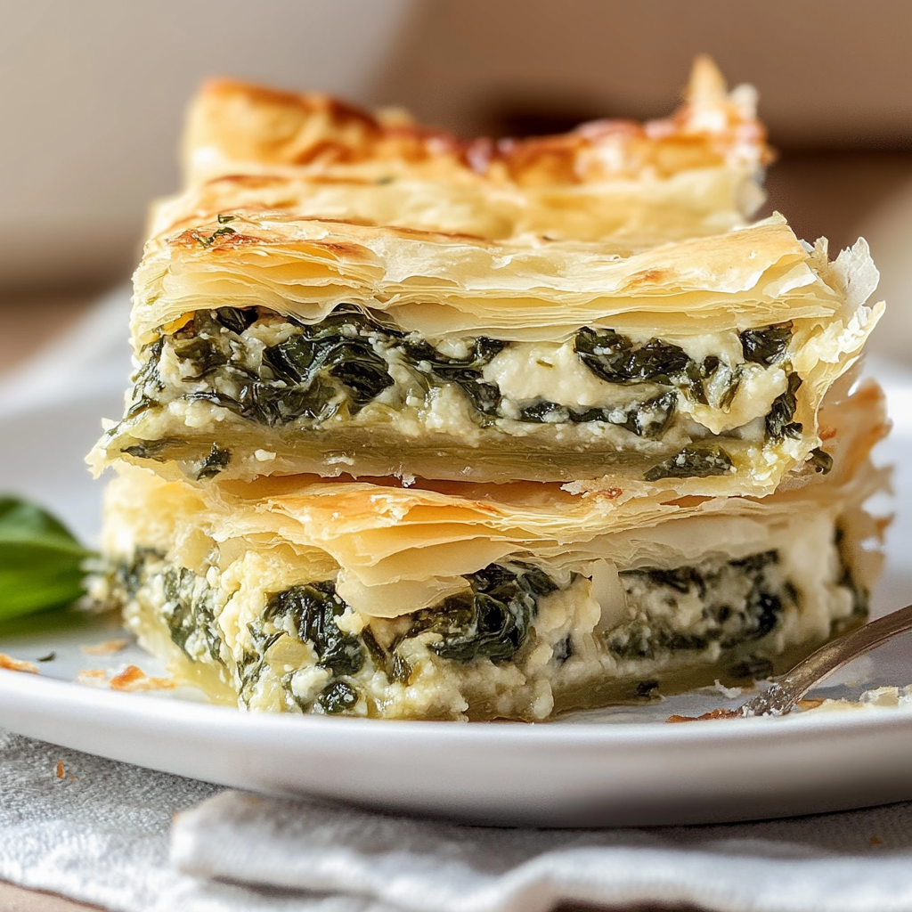 Recipe preparation for Greek Spinach Pie