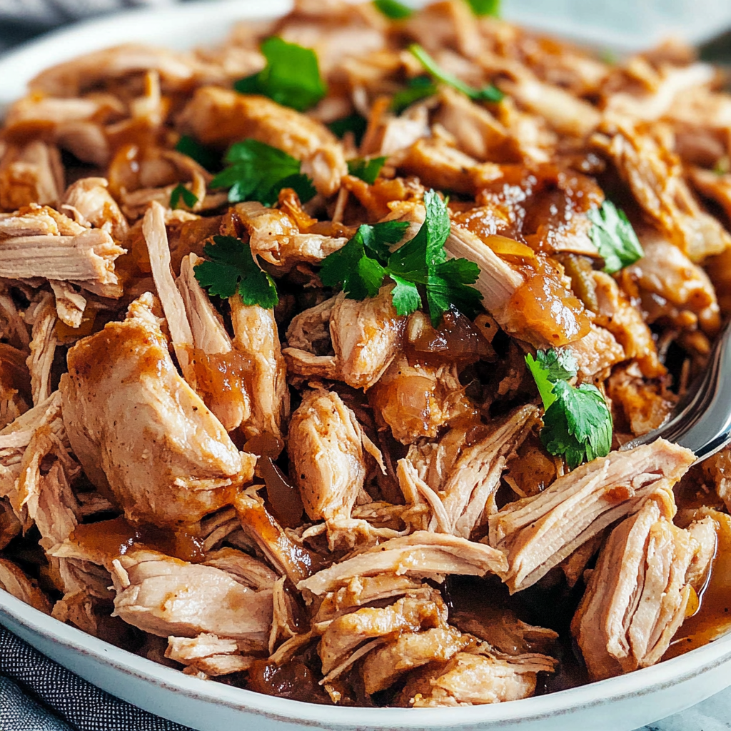 Recipe preparation for Chicken Carnitas