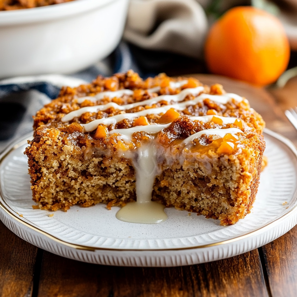 Recipe preparation for Carrot Coffee Cake