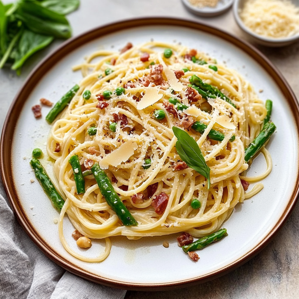 Recipe preparation for Prosciutto and Asparagus Pasta
