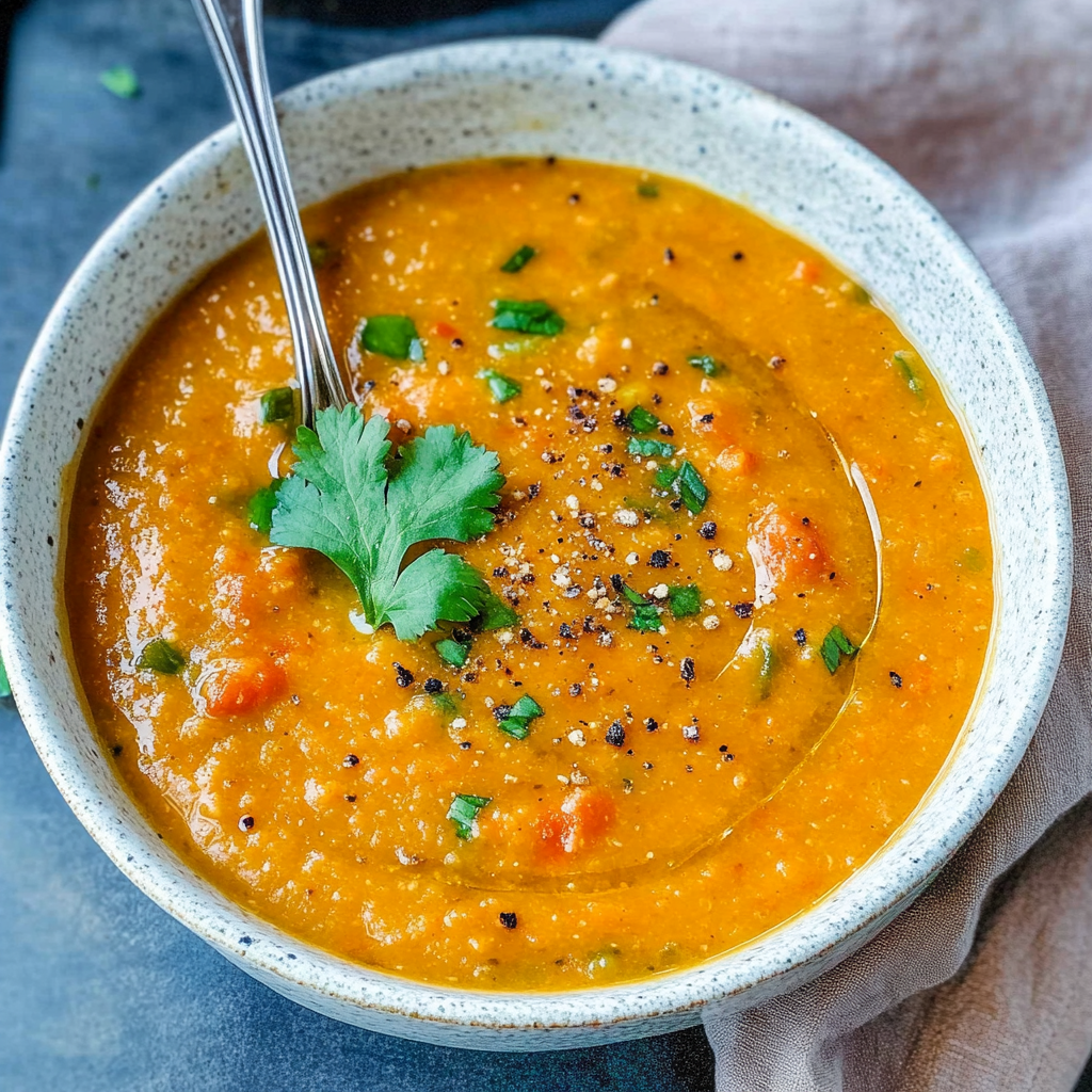 Recipe preparation for Red Lentil Soup