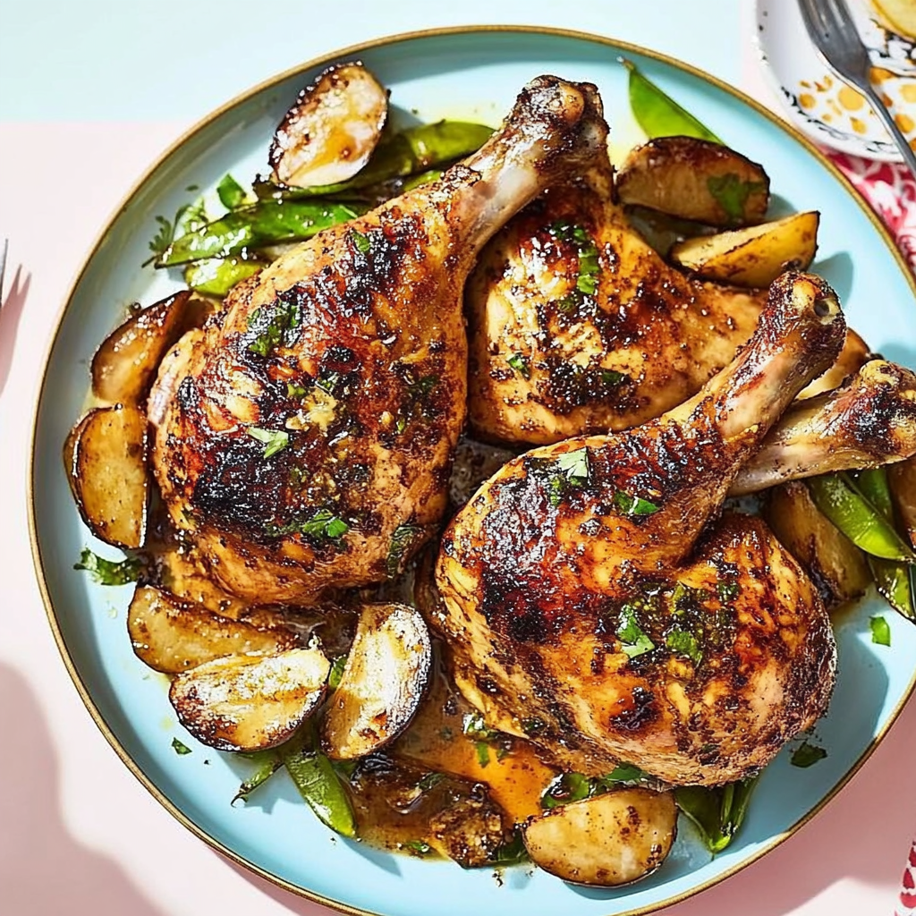 Recipe preparation for Spatchcocked Chicken with Maple-Dijon Sauce