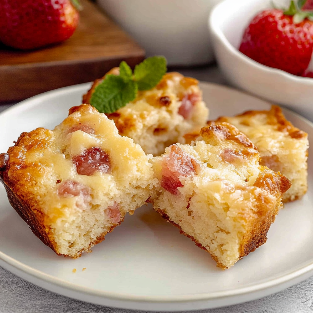 Recipe preparation for Bacon Biscuits with Strawberry Butter