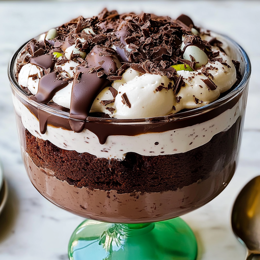 Recipe preparation for Chocolate Easter Triffle