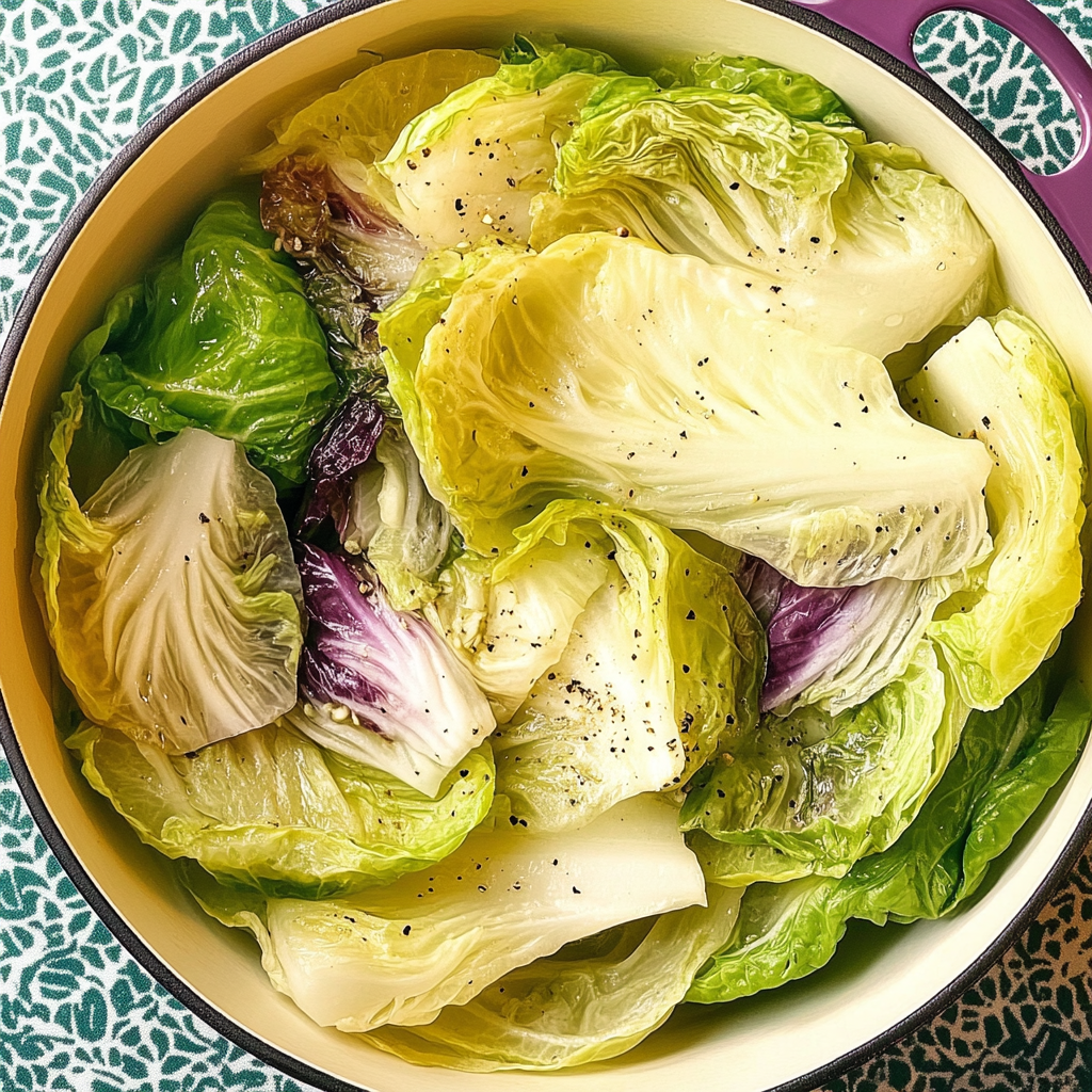 Recipe preparation for Boiled Cabbage