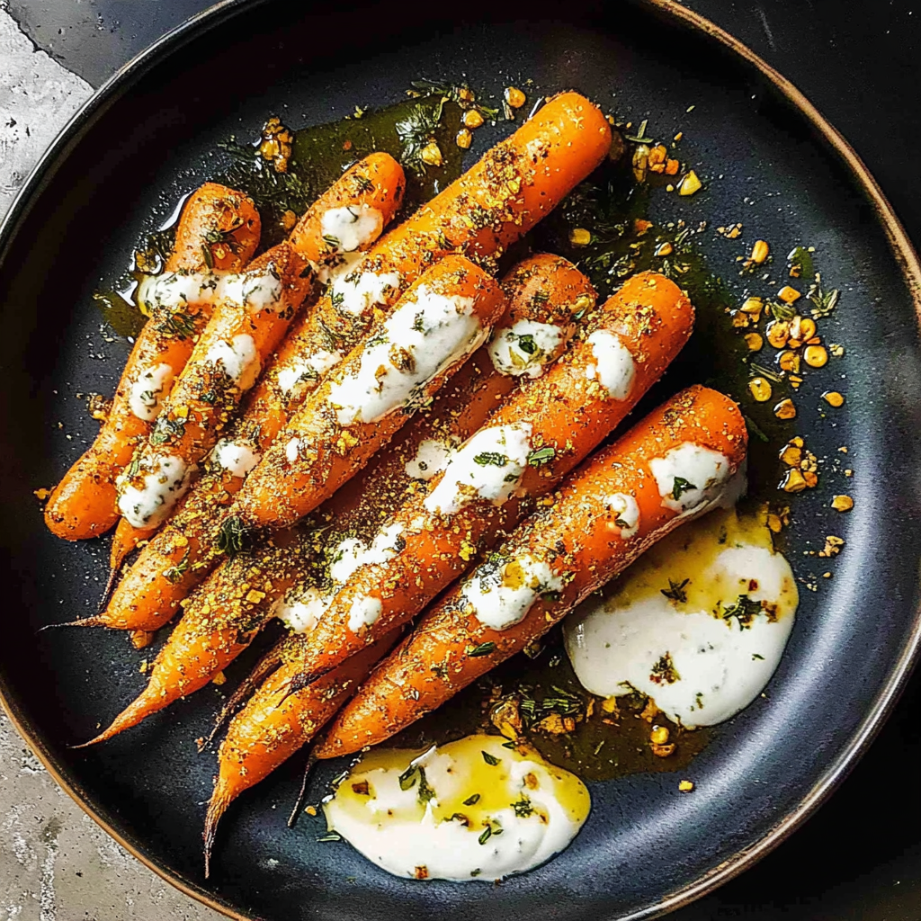 Recipe preparation for Spring Carrot Sheet-Pan Roast With Cumin and Yogurt