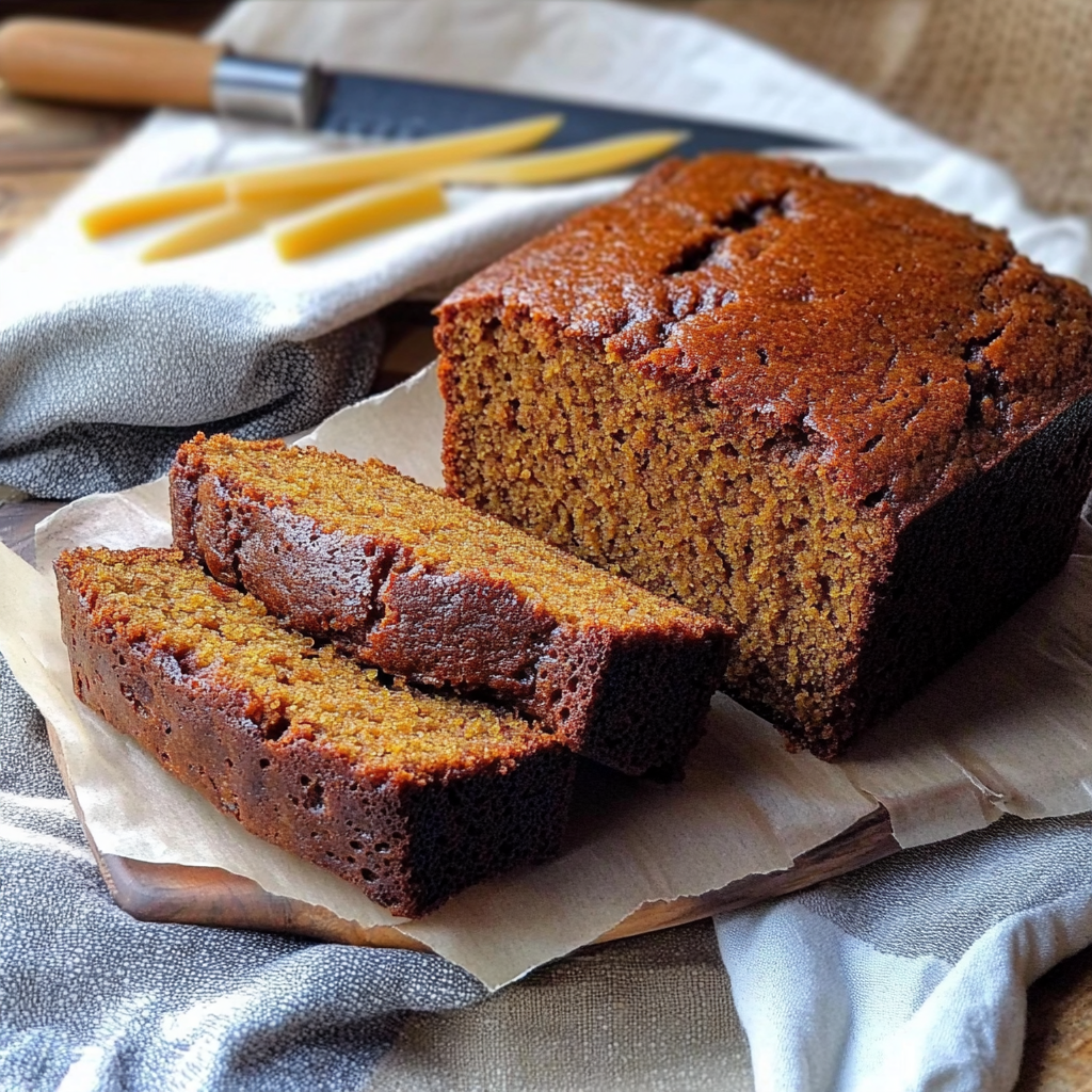 Recipe preparation for Honey Fennel Gingerbread Loaf