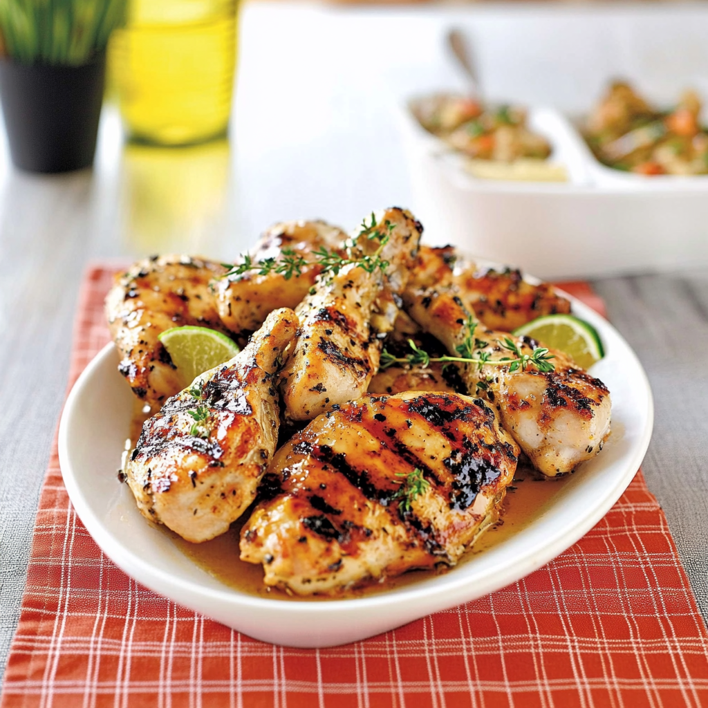 Recipe preparation for Maple Buttermilk Grilled Chicken