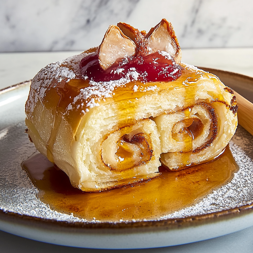 Recipe preparation for Monte Cristo Rolls