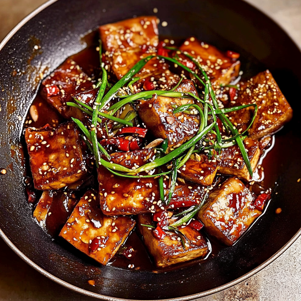 Recipe preparation for Braised Tofu