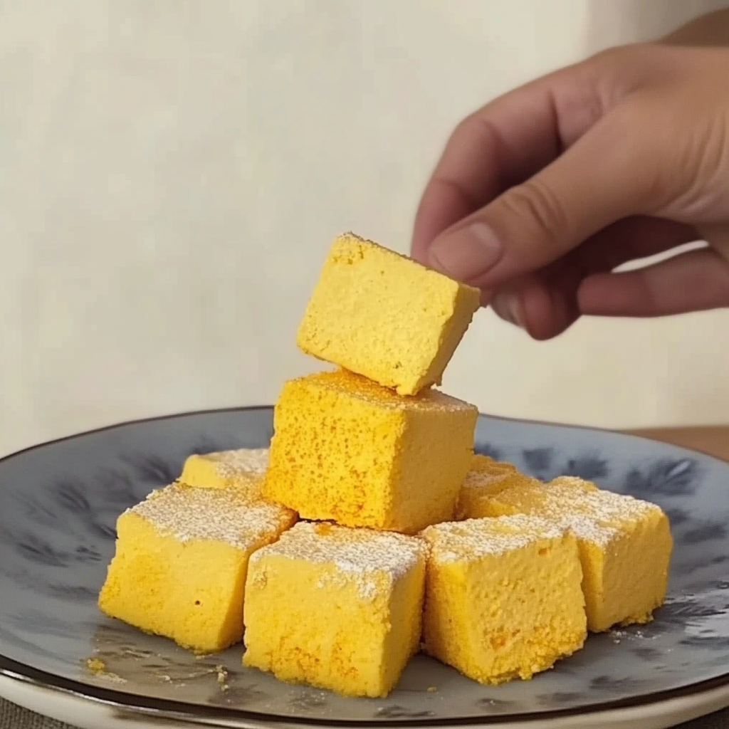 Recipe preparation for Saffron Honey Marshmallows