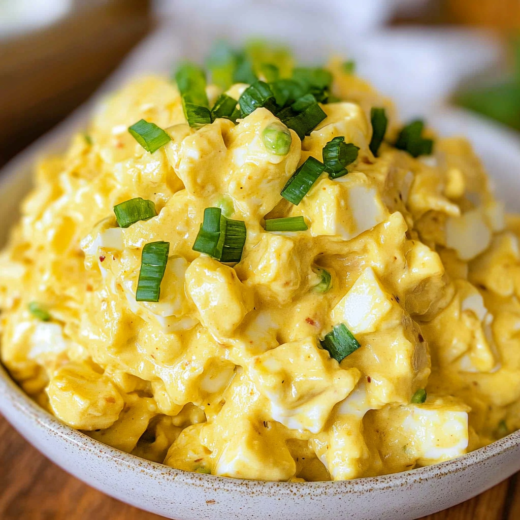 Recipe preparation for Curried Egg Salad